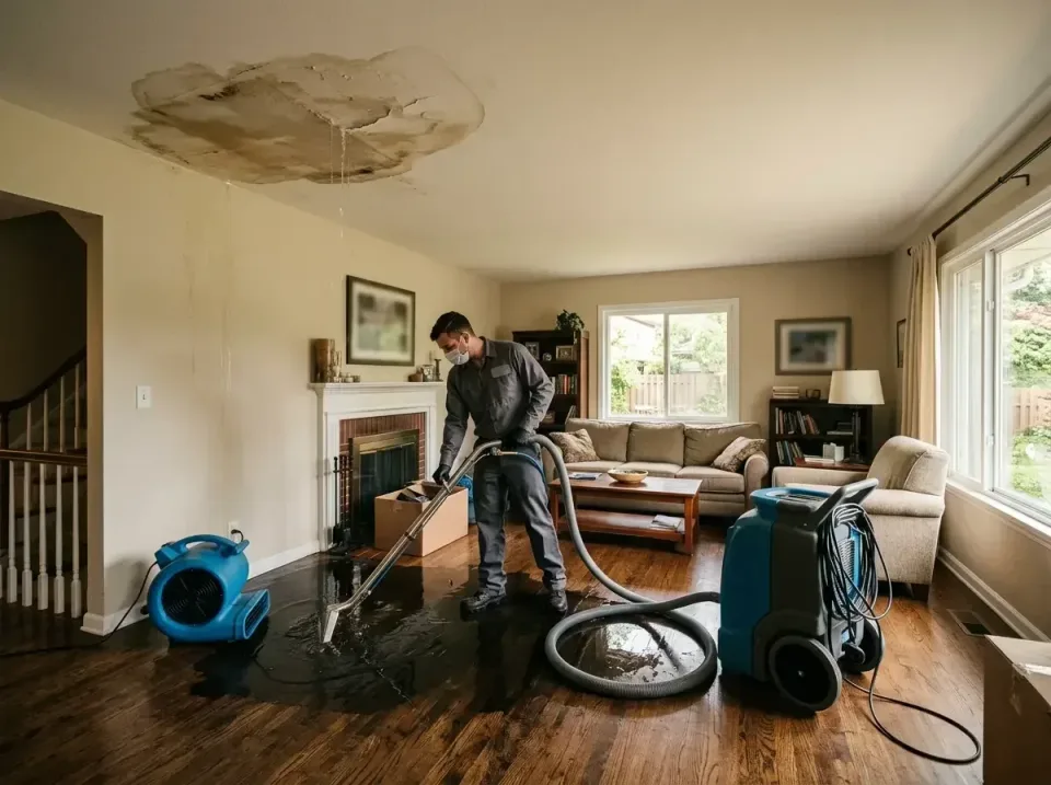 attic-pipe-burst-ceiling-drip-008 — frequently asked questions, Water Damage Restoration & Carpet Care in Bryans Road, MD